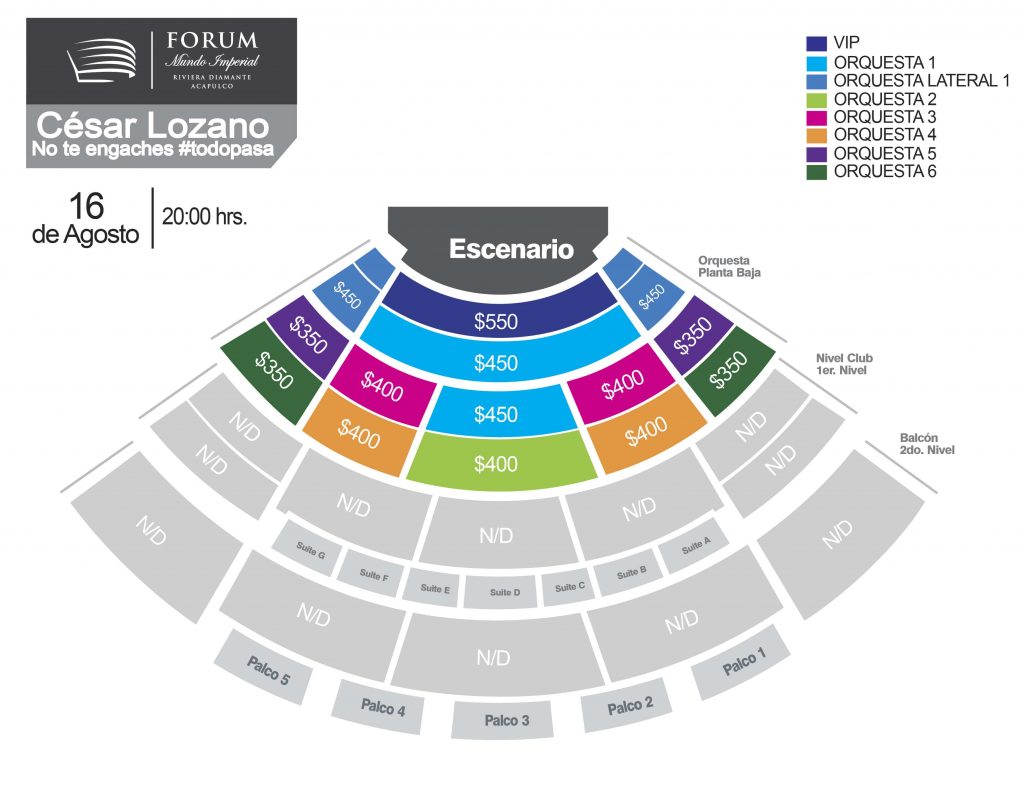 Mapa César Lozano en Acapulco