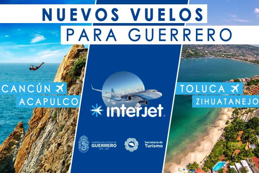 Nuevos vuelos para Guerrero con Interjet